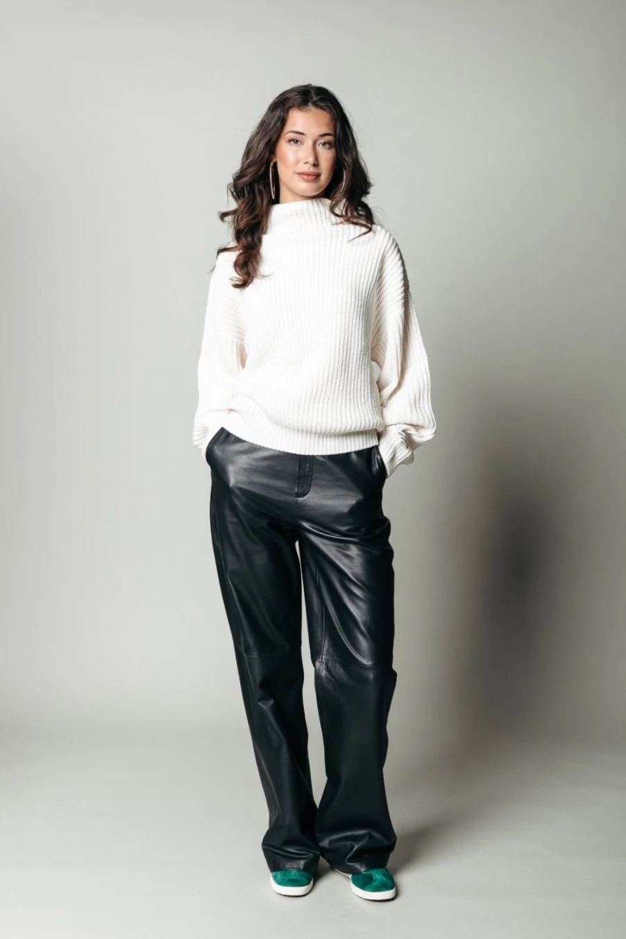 Colourful Rebel Women's Vicca Knit Off White Sweater